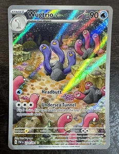 Pokemon TCG Paldean Fates Wugtrio #224/091 Full Art Holo NM/Mint - Picture 1 of 2