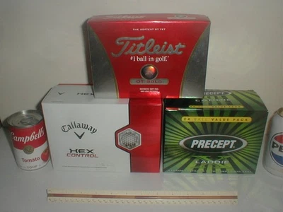 NEW Precept X Laddie 24pc CALLAWAY Hex Control 24pc Titleist 12pc Golf Ball LOT - Image 1 of 4