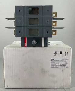 NEW ABB OS100GJ03 DISCONNECT SWITCH FUSIBLE 100 A 3P FRONT OPERATED - Picture 1 of 8