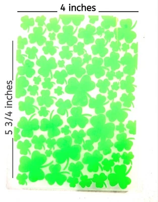 Tréboles de San Patricio Carpeta en relieve Álbumes de recortes Fabricación de tarjetas Suministros artesanales Foto 1 de 4
