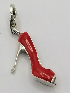 Thomas Sabo tacón alto rojo zapato colgante plata de ley 925 plata - Imagen 1 de 3