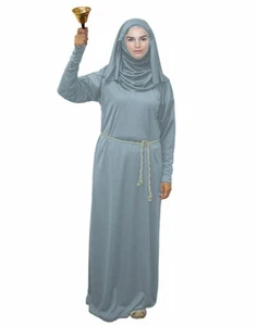 Childs Grey Medieval Septa Nun Halloween Religious TV Show Fancy Dress Costume - Picture 1 of 3