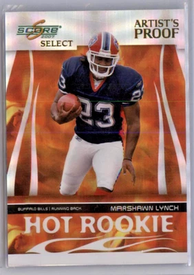 2007 Select Artist's Proof Marshawn Lynch Rookie #381 29/32 BUFFALO BILLS - Image 1 of 2
