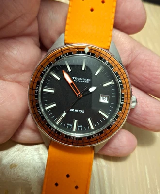 Technos HECHO EN SUIZA Reloj de Buceo Automático ETA 2783 Caribe 300m Acero Completo Foto 1 de 4