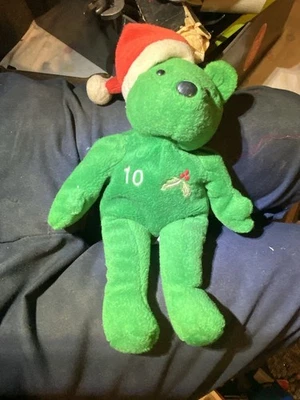 Bamm Beano's Plush Chipper Jones #10 New With Tags Baseball Beanie 1998  B27 - Image 1 of 4