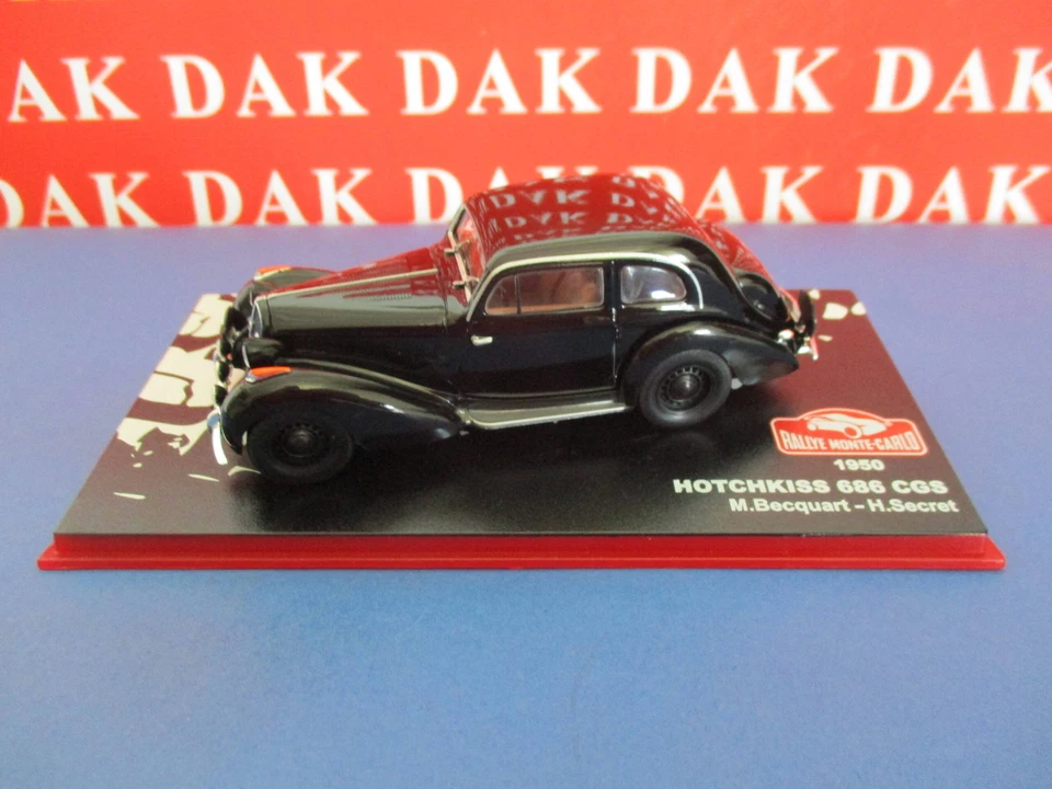 Die cast 1/43 Modellino Auto Hotchkiss 686 CGS Rally Monte Carlo 1950 M.Becquart - Immagine 1 di 4