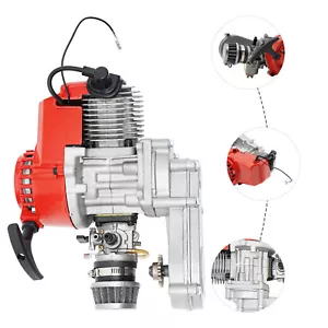 49 CC 2-Takt Motor Dirt Bike Cross Pocketbike Kinderquad Mini Getriebe Vergaser - Bild 1 von 10