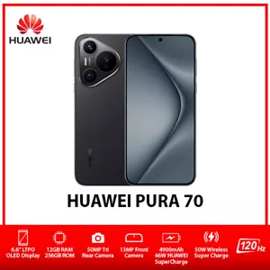 (New) Huawei Pura 70 Dual SIM Unlocked Android Mobile Phone - Black/12GB+256GB - Picture 1 of 6