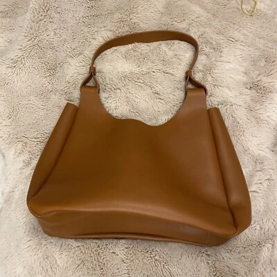 Bolso de Mano Neiman Marcus Marrón Camel Cuero FX Excelente 4 Playa/PicNic/casual Foto 1 de 4