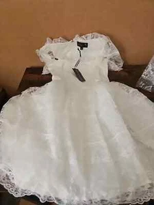 Divine Apparition Baby-doll Dress, Ivory, Small - Picture 1 of 7