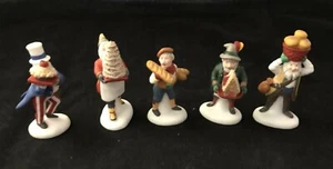 Retired Dept 56 Heritage Village EARLY RISING ELVES (Set of 5) Original Box Mint - Picture 1 of 9