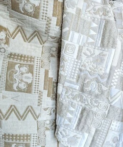 Vintage Reversible Textured Quilted Upholstery Fabric 4 Yards X 54in Wide - Picture 1 of 6