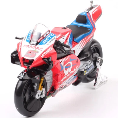 1/18 2021 Ducati Desmosedici GP21 Pramac #5 Johann Zarco Motorcycle Model Toy - Image 1 of 4