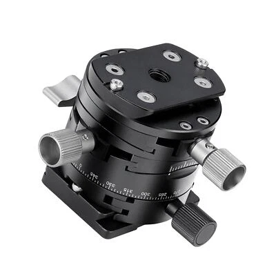 New Leofoto G2 GEAR HEAD 3 In 1 Panoramic Geared Ball head Tripod Head Blacknbtn - Image 1 of 4