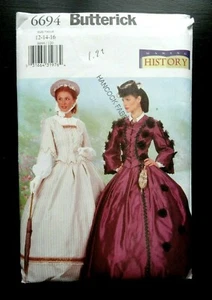 Butterick 6694 New History Top & Rock Reenactment Kostüm Muster Gr. 12,14,16 - Bild 1 von 2