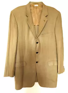 Brioni Jacket Sport Coat 3 Button Camel Size 42 L Wool Silk Linen Blend 2021 - Picture 1 of 11
