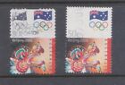(F97-116 2008 Aus 50c Beijing dragon left Stamp has double printed flag&rings   