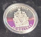 2016 $25 Fine Silver Piedfort Coat Of Arms Canada 99.99 Silver Coin Low Mintage