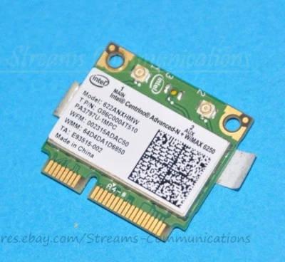 Tarjeta WiFi inalámbrica para computadora portátil TOSHIBA Satellite A665-S6086 - Intel® 802.11a/g/n 4G W Foto 1 de 4