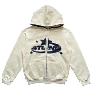 Y2k Hoodie Retro Vintage Zip Up Long Sleeve Jacket Gothic Hooded Streetwear - Picture 1 of 19