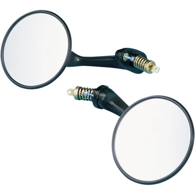 Universal Snowmobile Spring Loaded Mirrors Polaris Yamaha Ski-Doo Arctic Cat - Imagem 1 de 4