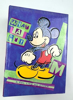 Vintage 90s Disney Mickey Mouse Retro Photo Album for 3"x5" Photos NEW NOS HTF - Image 1 of 4