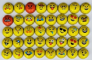 serie completa 40/40 capsule Santero 958 spumante EMOJI COLLECTION emoticon - Afbeelding 1 van 2