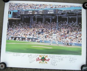Detroit Tigers Litho signed by 26 + Artist: Kaline, Trammell, Freehan, Lolich + - Picture 1 of 4
