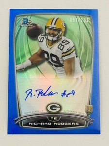 2014 Bowman Chrome Blue Refractor /199 Richard Rodgers #RCRA-RR Rookie Auto RC
