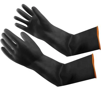 SäUrefeste Handschuhe Gummihandschuhe Lang Schutz AlkalibestäNdigkeit Handsch... - Bild 1 von 4