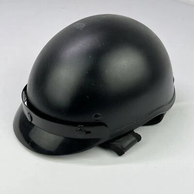 Casco de motocicleta vintage SHELL media carcasa negro mate talla pequeña / LEER Foto 1 de 4