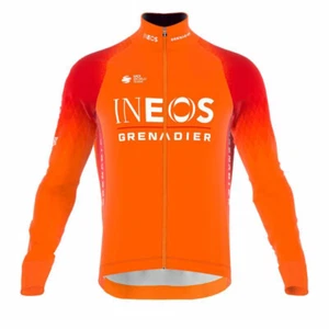 Winter Fit Thermal Fleece Mens Cycling long Sleeve Jersey Bike Jersey Jackets - Picture 1 of 6