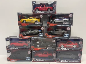 1/32 FAST & FURIOUS CARS by: JADA 10 Different choices! HARD TO FIND - Picture 1 of 10