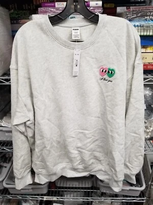 11243247 4BJR ROSA - Sudadera Ivy Fleece Crew Talla XL "Love You, Love you Not" Foto 1 de 4