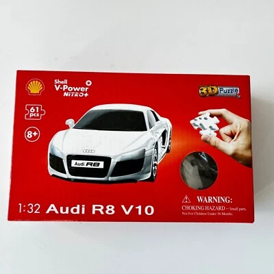 Shell V-Power Nitro 3D Jigsaw Puzzle Audi R8 V10 Kit V-Power Racing 8+ New - Image 1 of 4