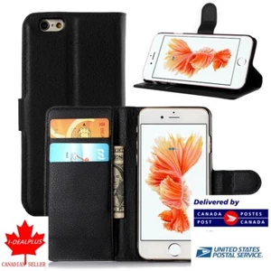 Für iPhone 6/6S Flip Slot Wallet Soft Case/Cover/Kartenhalter Ständer Etui - Bild 1 von 35