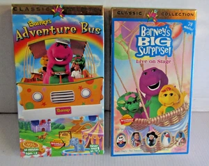 BARNEY'S BIG SURPRISE Live On Stage VHS and Adventure Bus Videos - Imagen 1 de 3