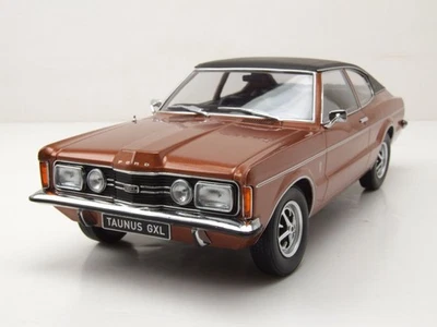Ford Taunus GXL Coupe 1971 braun metallic matt schwarz Modellauto 1:18 KK Scale - Bild 1 von 4