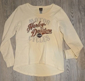 Sudadera para mujer Harley-Davidson manga larga marfil Daytona Beach fl talla L - Imagen 1 de 6