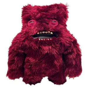 Fuggler Clawey Burgundy Dark Red Fur 12” Plush Funny Ugly Monster Series 2 - Picture 1 of 5