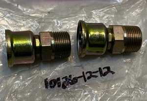2 Cantidad de accesorios de manguera hidráulica estilo crimpado Parker 10126-12-12 (2 unidades) - Imagen 1 de 8