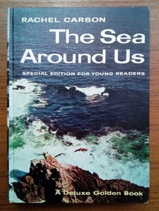 1958 THE SEA AROUND US Deluxe Golden Book FOR YOUNG READERS Rachel Carson - Imagen 1 de 6