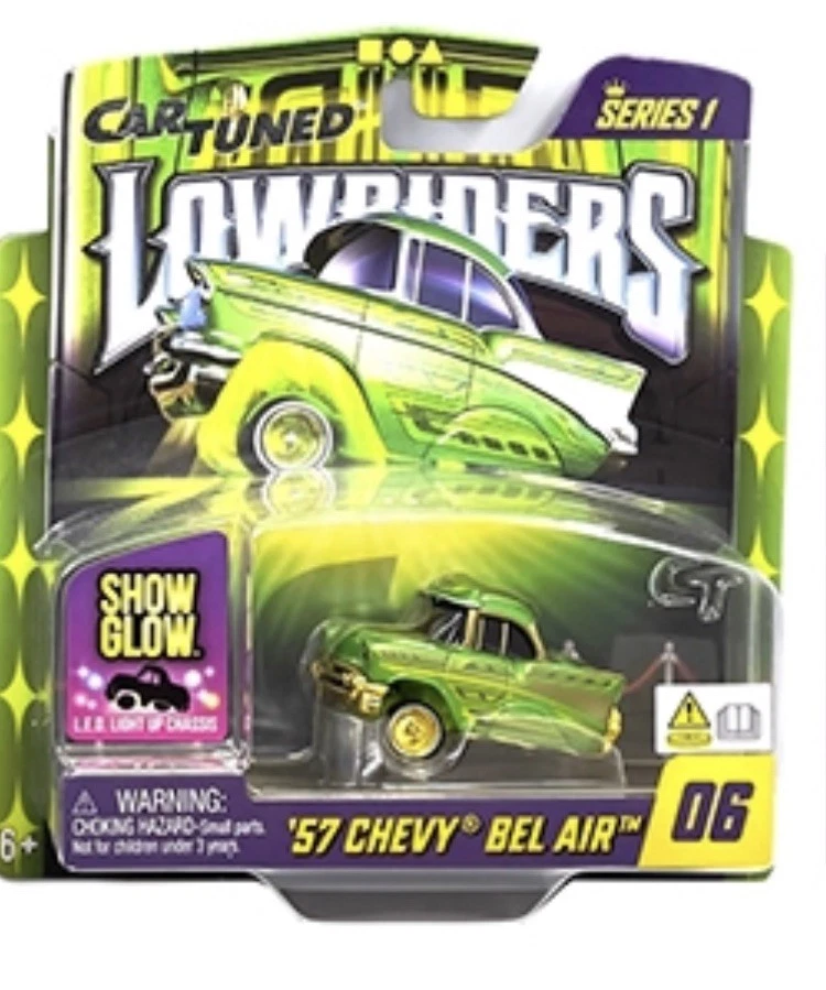 Coche MGA 1/64 afinado, '57 CHEVY° BEL AIR#6, Lowrider Serie 1 Foto 1 de 1