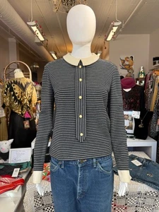 Striped Mod Wool Sweater - Picture 1 of 4