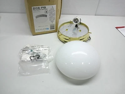 Kichler 206PB Espacio de Techo 7.5" 1 Luz Montaje Al Ras Latón Pulido NUEVO Foto 1 de 3