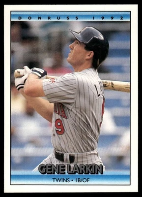 1992 Donruss #496 Gene Larkin Leaf, Inc. - Image 1 of 2
