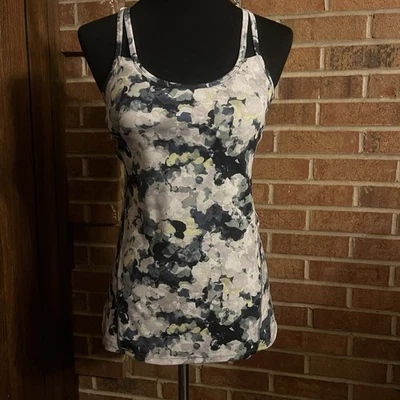 Gaiam женщин S с ремешками Athletic спортзал йога Майка встроенный с подкладкой бюстгальтер б/у в отличном состоянии - Изображение 1 из 4