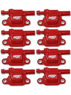 MSD Ignition Coil Blaster Female/Socket Red Square Chevy Qty 8 (MSD-8266 (82668) - Image 1 of 4
