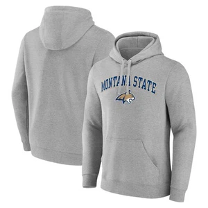 Men's Gray Montana State Bobcats Campus Pullover Hoodie - Picture 1 of 3