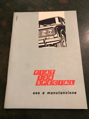 LIBRETTO USO E MANUTENZIONE FIAT 124 SPECIAL 7ª ed. III-1971 auto d'epoca - Immagine 1 di 4